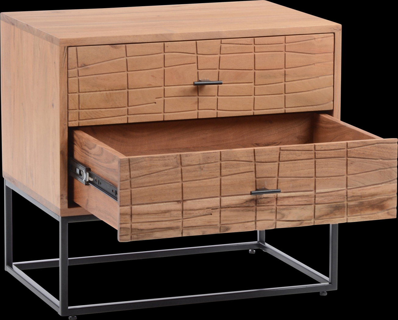 Fichett Beige Nightstand - Thumbnail - Image 2