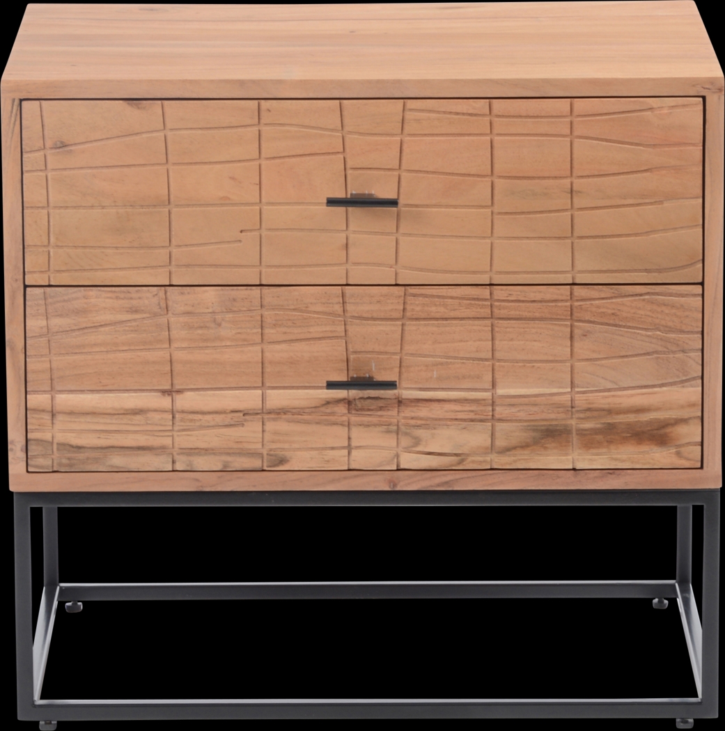 Fichett Beige Nightstand - Thumbnail - Image 1