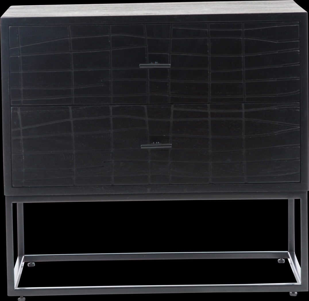 Fichett Black Nightstand - Thumbnail - Image 2