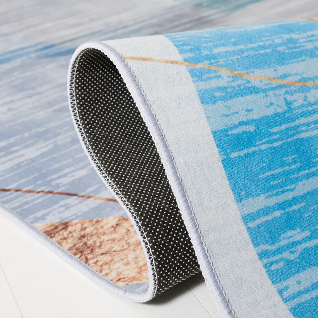 Fician Blue/Gold 6' x 9' Rug - Thumbnail - Image 5