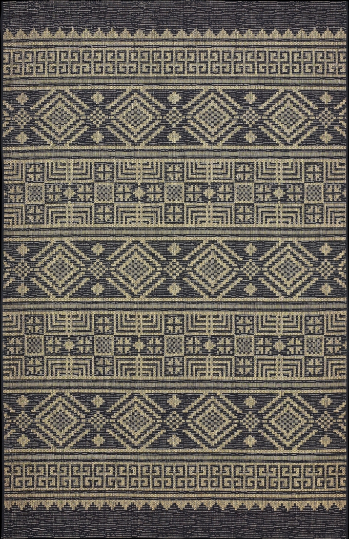 Fidelina Black 5' x 7' Indoor/Outdoor Rug - Thumbnail - Image 1