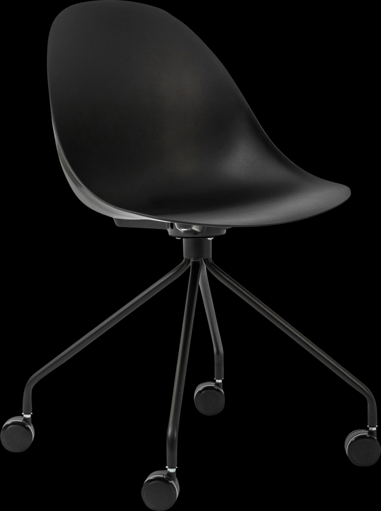 Fiechtner Black Office Chair - Thumbnail - Image 3