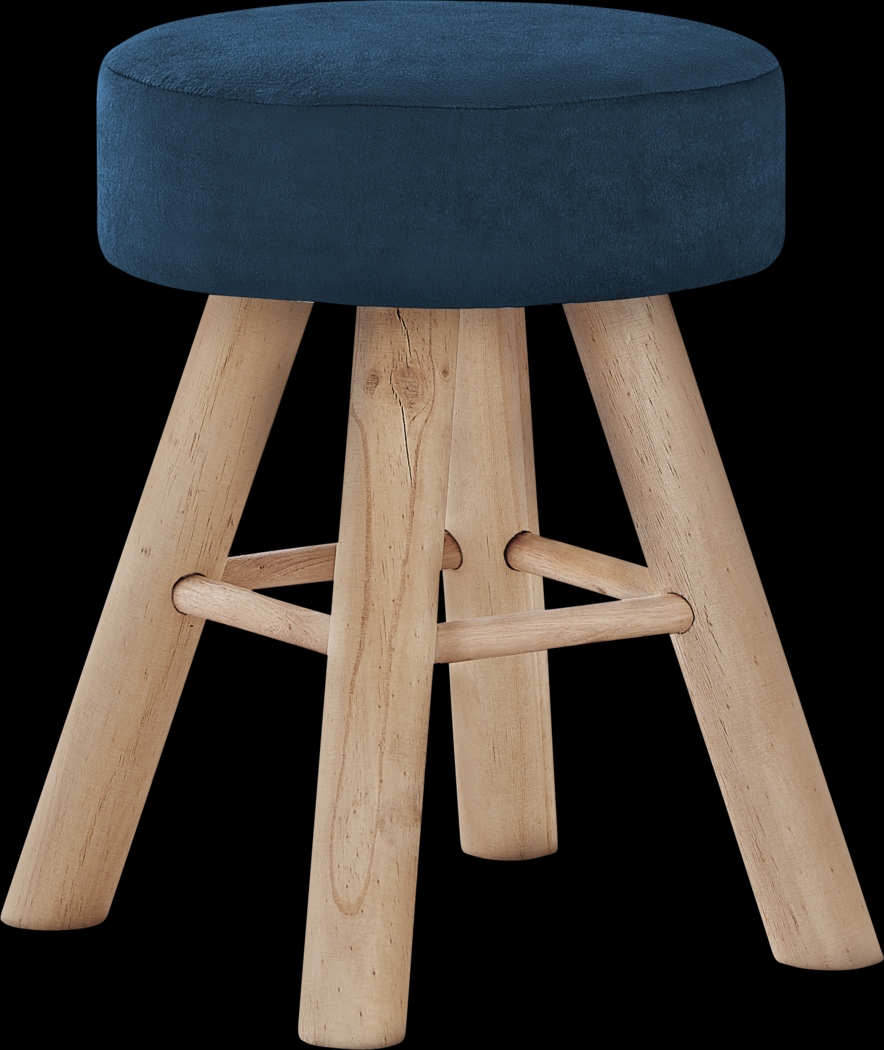 Fieldbrook Blue Ottoman - Thumbnail - Image 1
