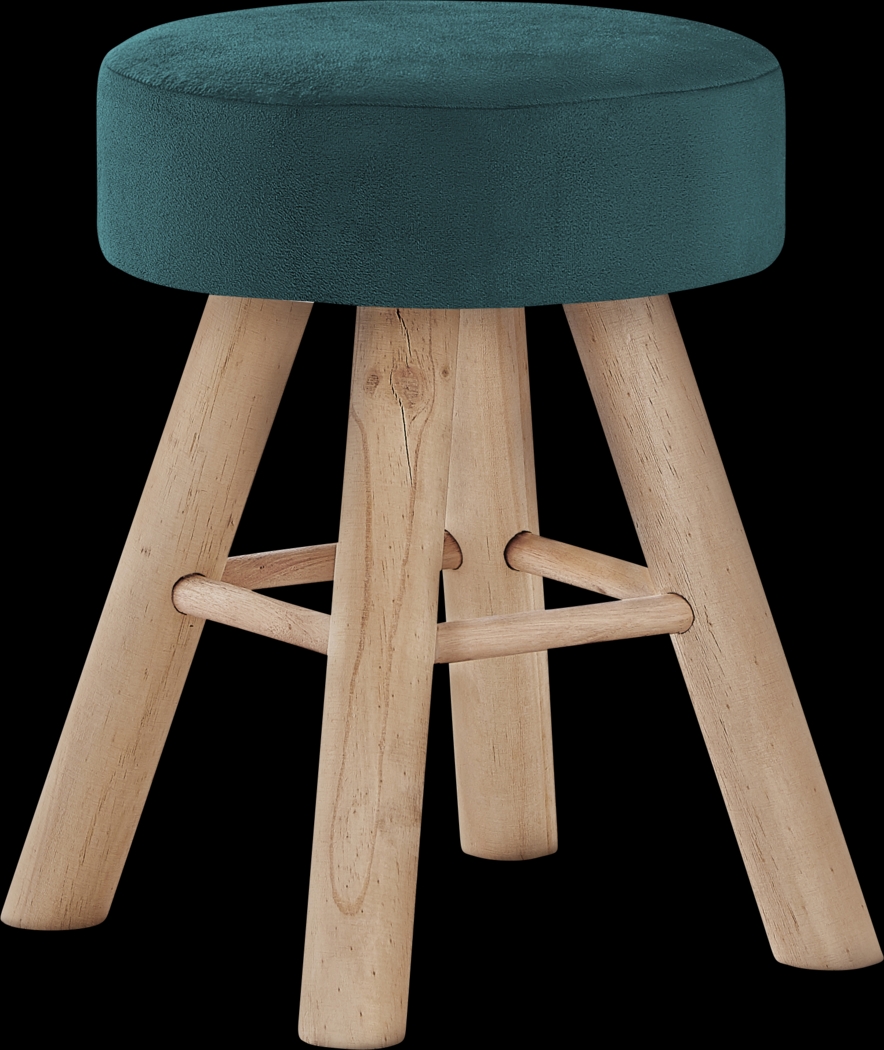 Fieldbrook Turquoise Ottoman - Thumbnail - Image 1
