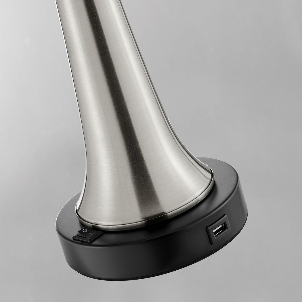 Fieldcrest Point Nickel Table Lamps, Set of 2 - Thumbnail - Image 3