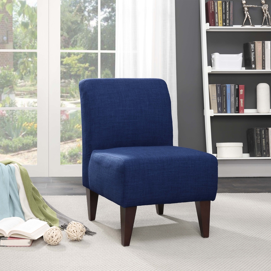 Fielden I Blue Accent Chair - Thumbnail - Image 2