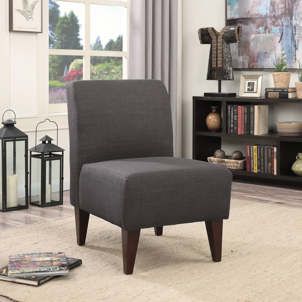 Fielden I Charcoal Accent Chair - Thumbnail - Image 2