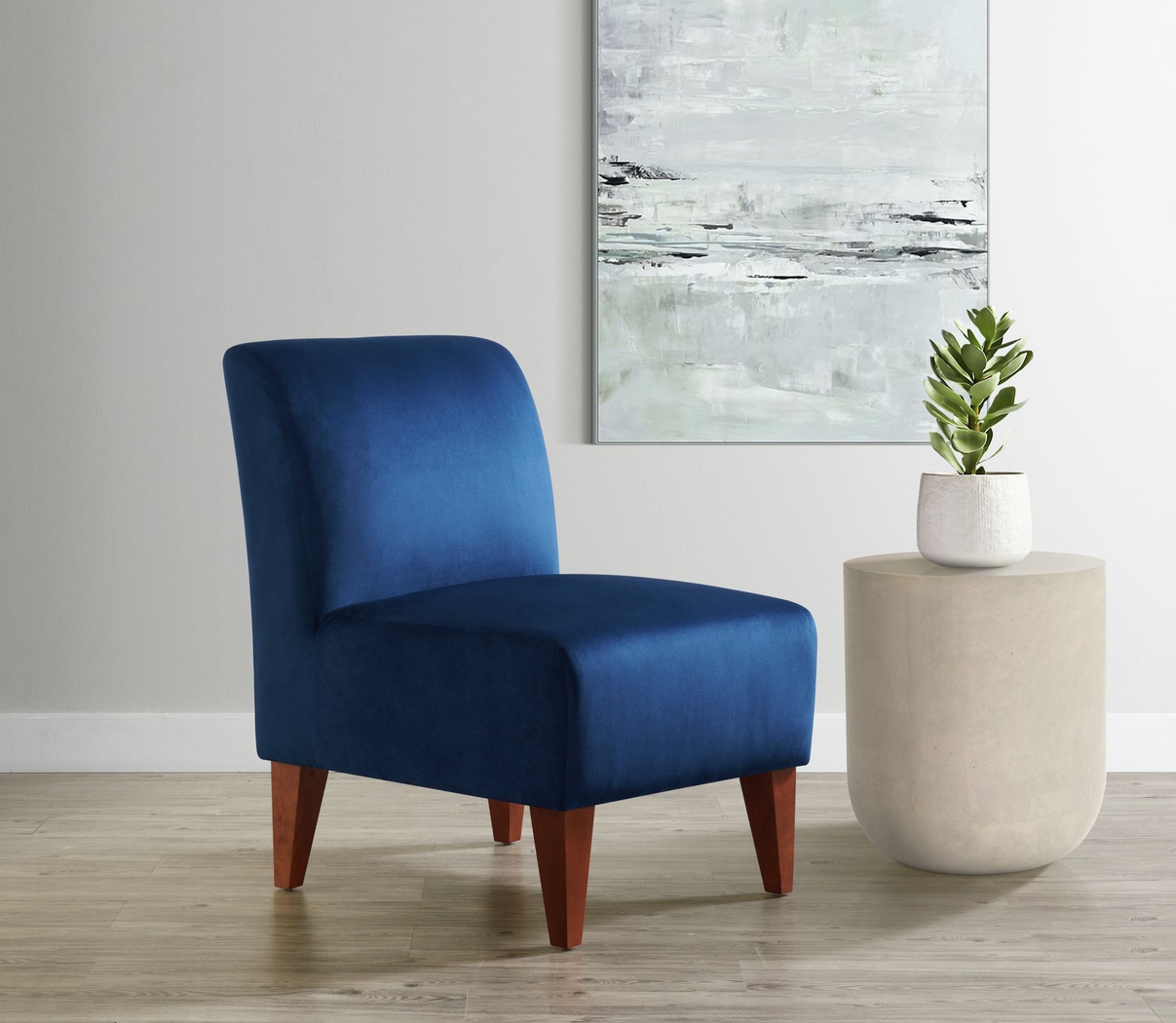 Fielden II Blue Accent Chair - Thumbnail - Image 2