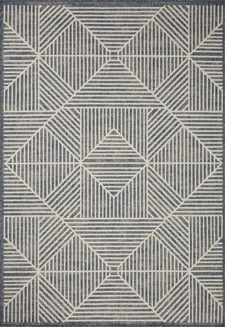 Fieldstone Denim 5'3 x 7'7 Indoor/Outdoor Rug - Thumbnail - Image 1