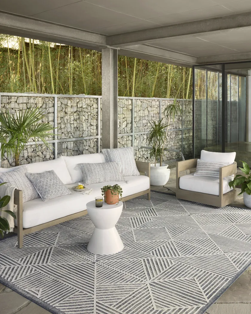 Fieldstone Denim 7'10 x 10'10 Indoor/Outdoor Rug - Thumbnail - Image 2