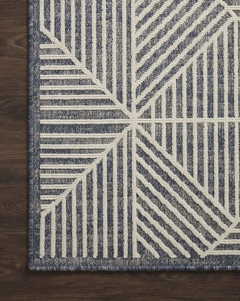 Fieldstone Denim 7'10 x 10'10 Indoor/Outdoor Rug - Thumbnail - Image 3