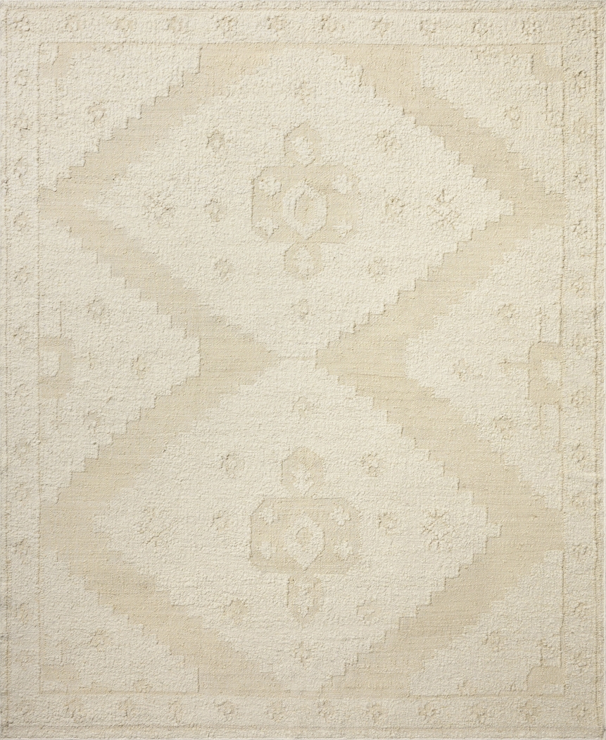 Fiena Ivory 7'9 x 9'9 Rug - Thumbnail - Image 1