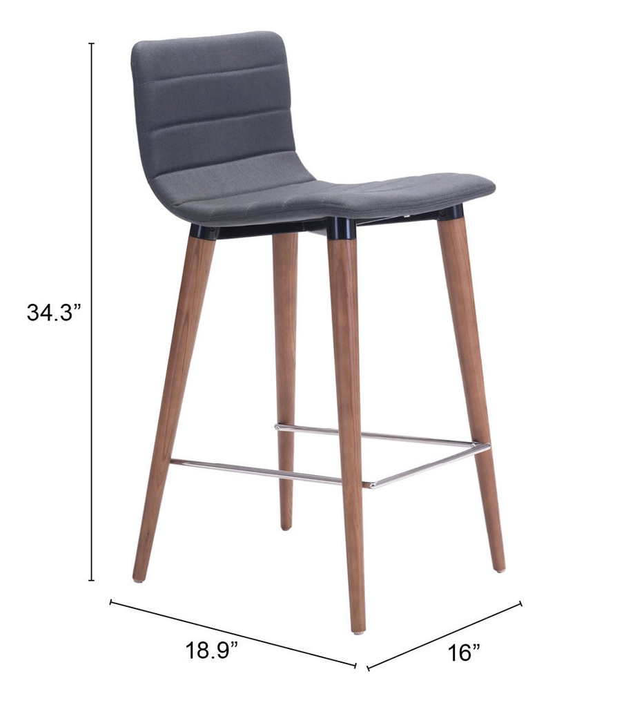 Fifer Gray Counter Height Stool, Set of 2 - Thumbnail - Image 6