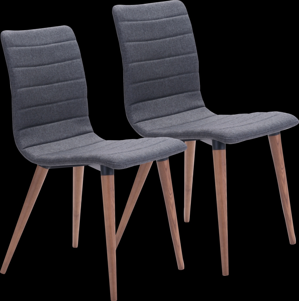 Fifer Gray Side Chair, Set of 2 - Thumbnail - Image 1