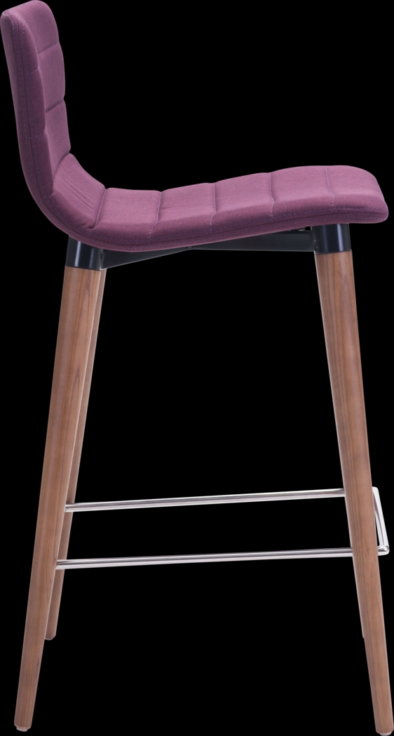 Fifer Purple Counter Height Stool, Set of 2 - Thumbnail - Image 2