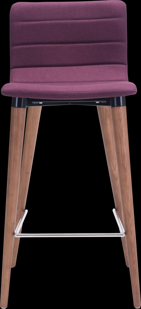 Fifer Purple Counter Height Stool, Set of 2 - Thumbnail - Image 3