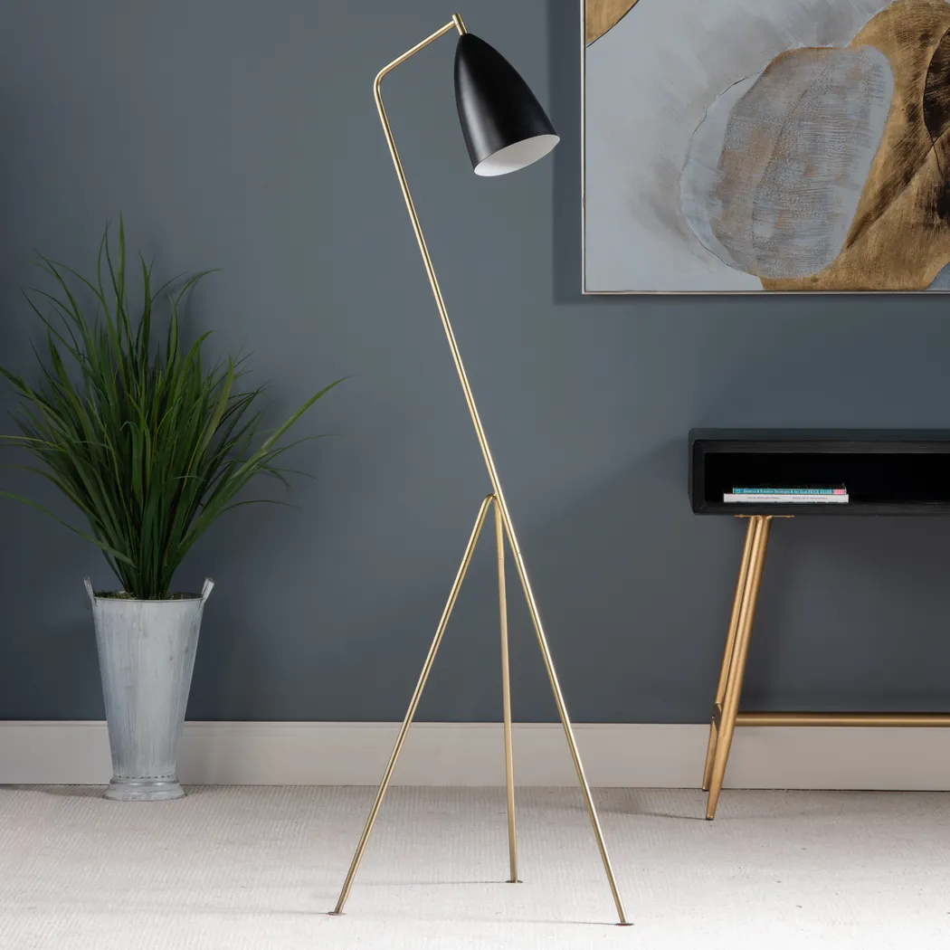 Filbert Drive Black Floor Lamp - Thumbnail - Image 5