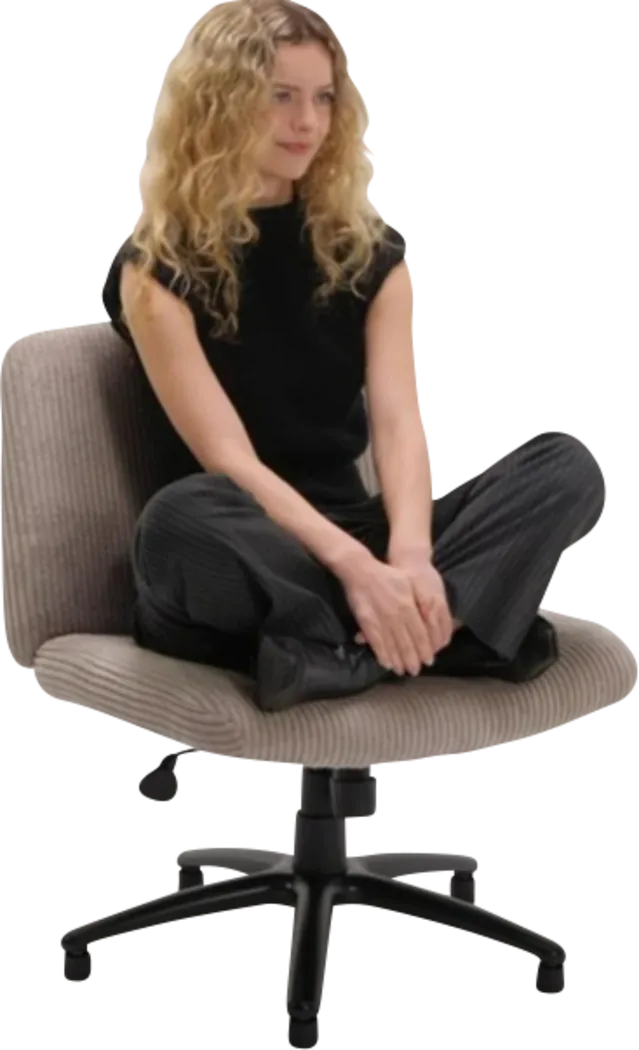 Fileera Beige Desk Chair - Thumbnail - Image 3