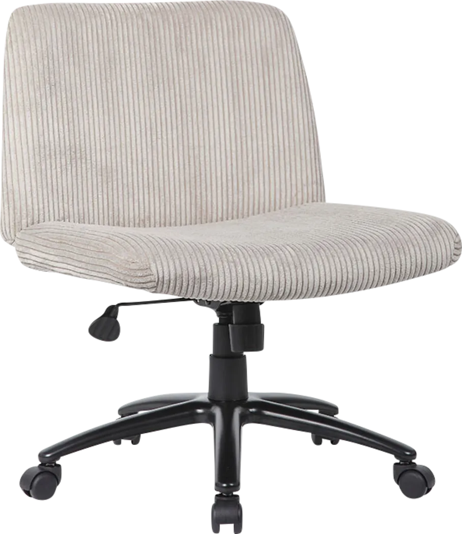 Fileera Beige Desk Chair - Thumbnail - Image 1