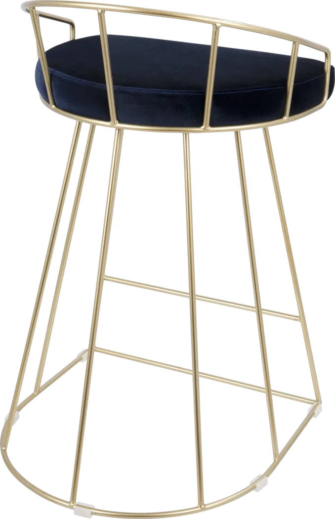 Filia Blue Counter Height Stool (Set of 2) - Thumbnail - Image 2