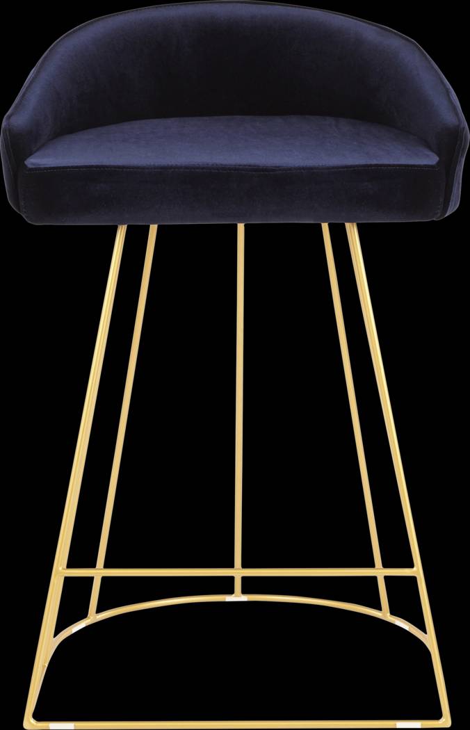 Filia Blue Counter Height Stool, Set of 2 - Thumbnail - Image 4