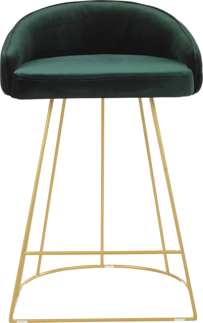 Filia Green Counter Height Stool, Set of 2 - Thumbnail - Image 3