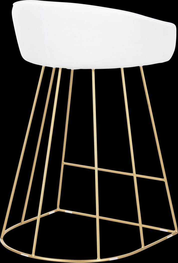 Filia White Counter Height Stool, Set of 2 - Thumbnail - Image 2