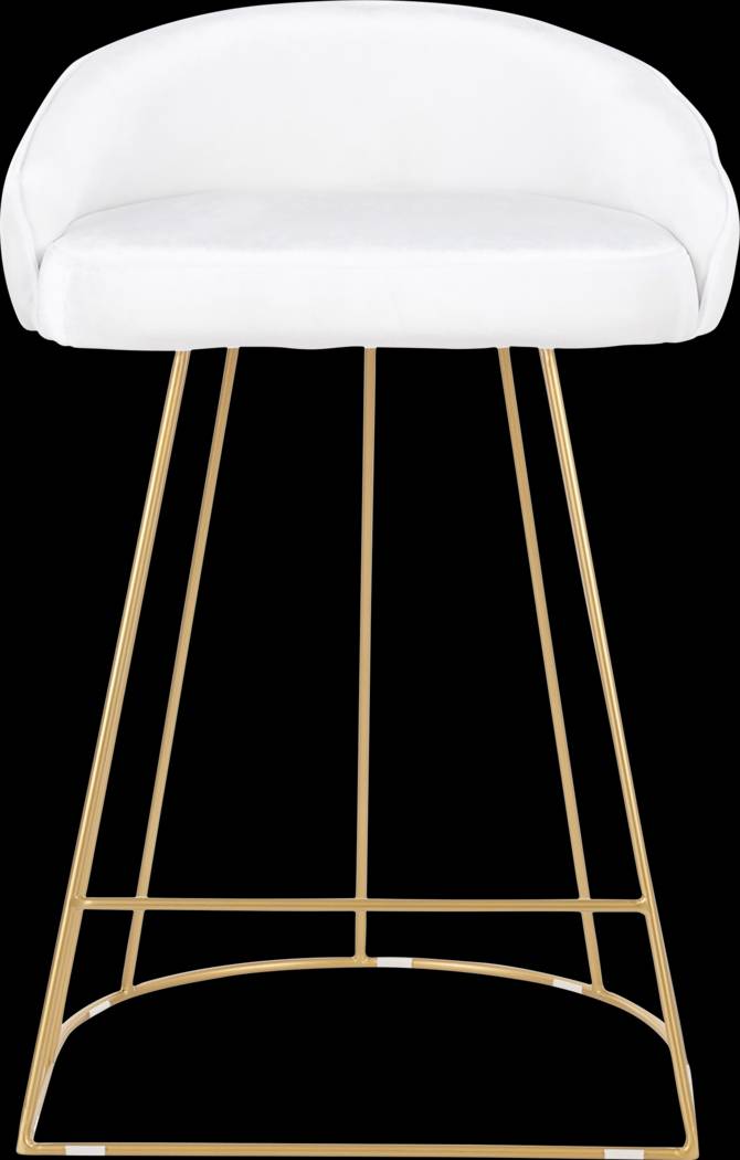 Filia White Counter Height Stool, Set of 2 - Thumbnail - Image 4