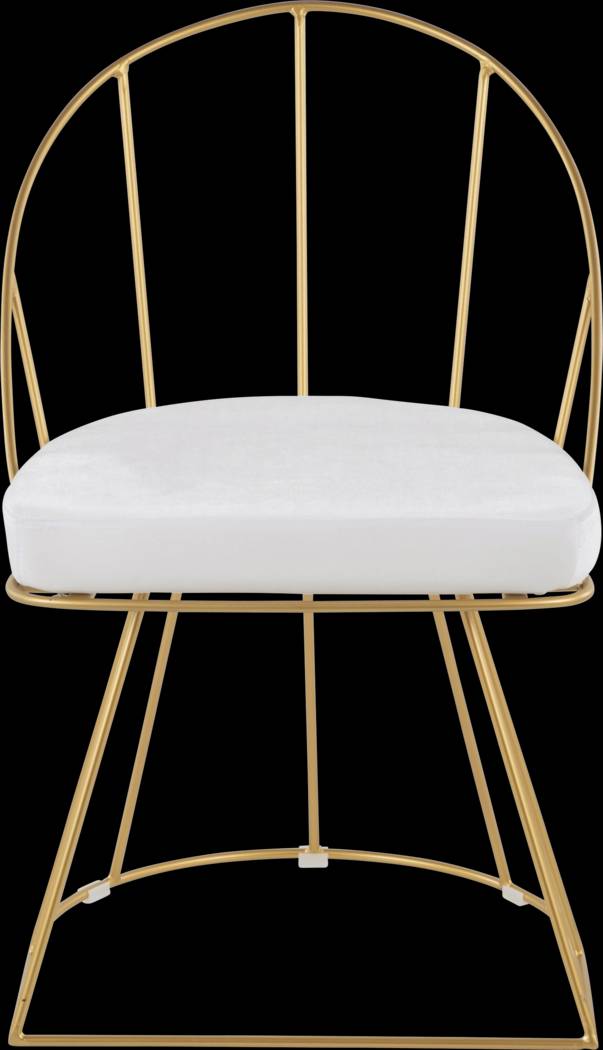 Filia White Dining Chair, Set of 2 - Thumbnail - Image 3