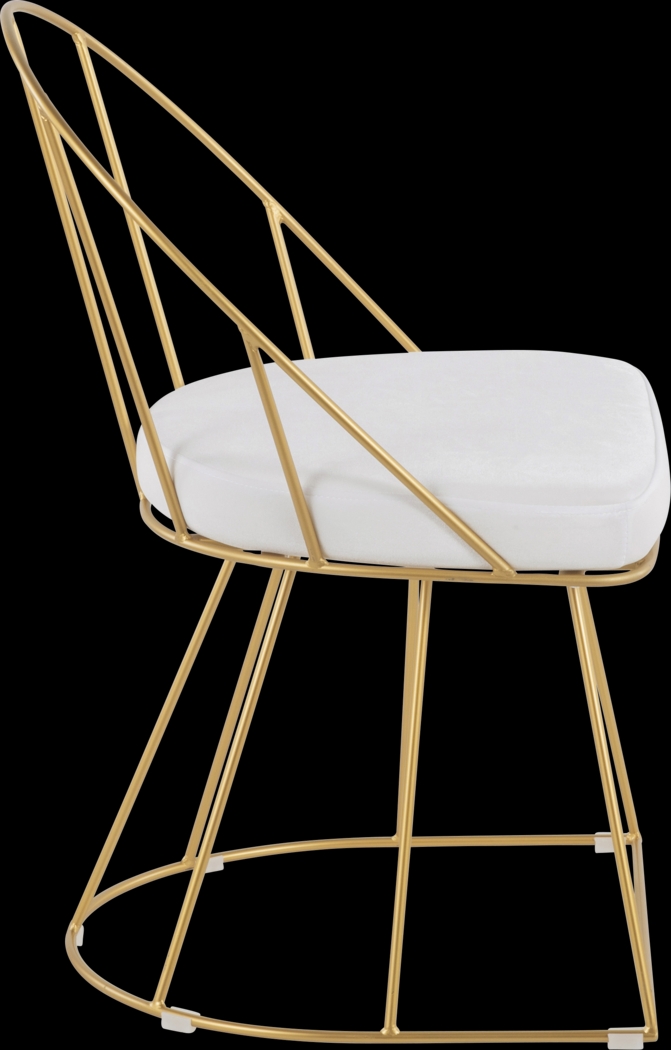 Filia White Dining Chair, Set of 2 - Thumbnail - Image 4