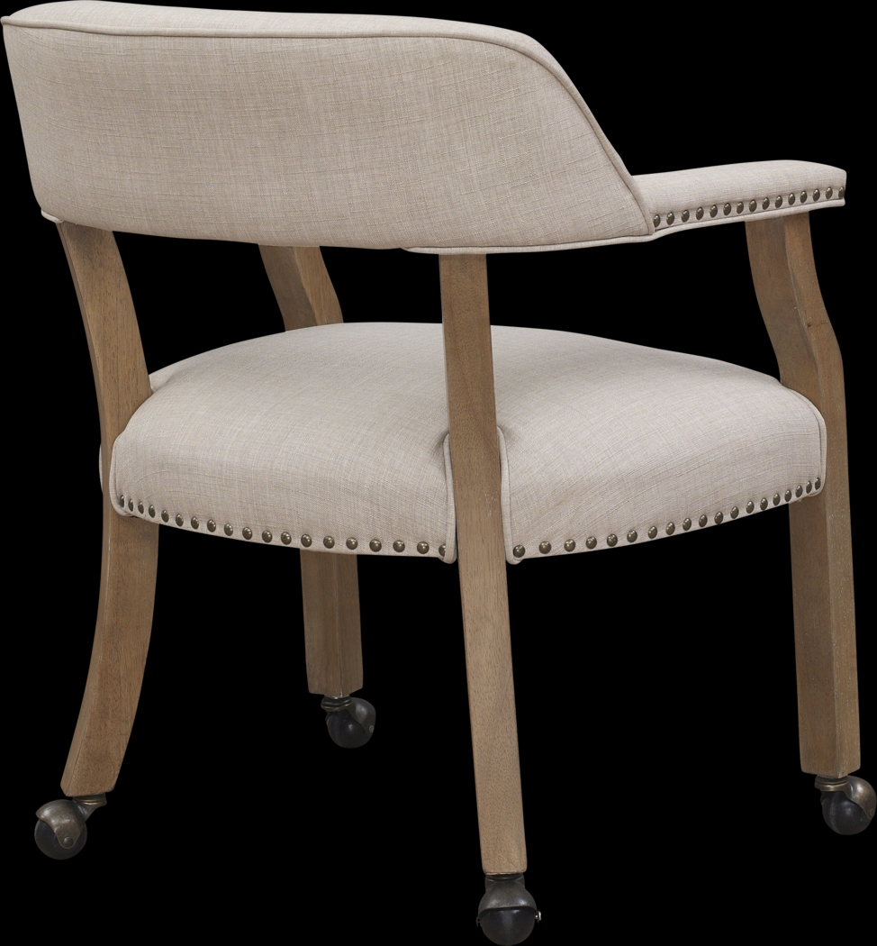 Filmore Beige Desk Chair - Thumbnail - Image 2