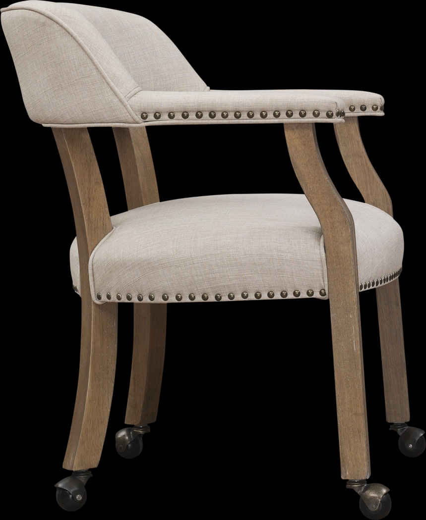 Filmore Beige Desk Chair - Thumbnail - Image 3