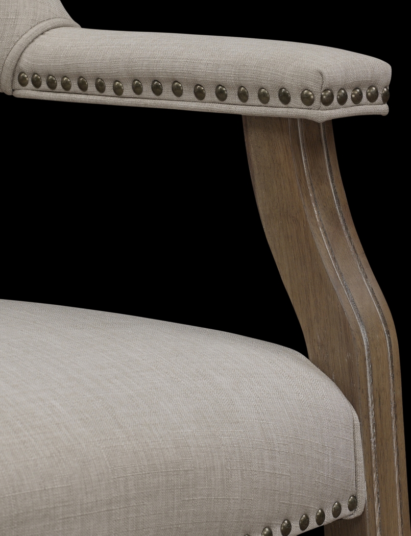 Filmore Beige Desk Chair - Thumbnail - Image 4