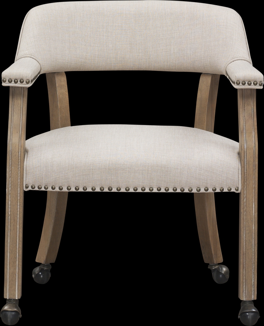 Filmore Beige Desk Chair - Thumbnail - Image 1