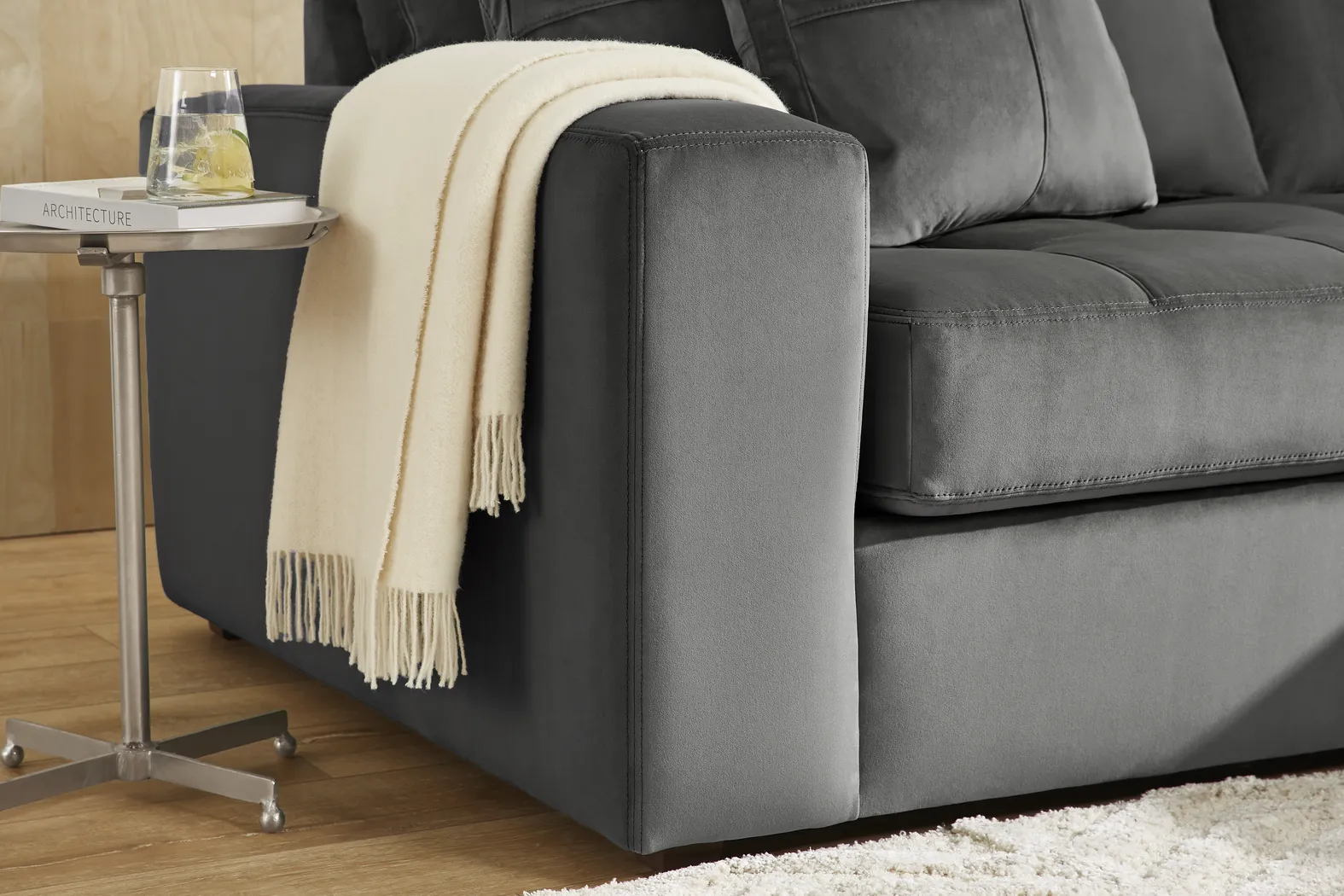 Filmore Gunmetal 4 Pc Sectional - Image 5