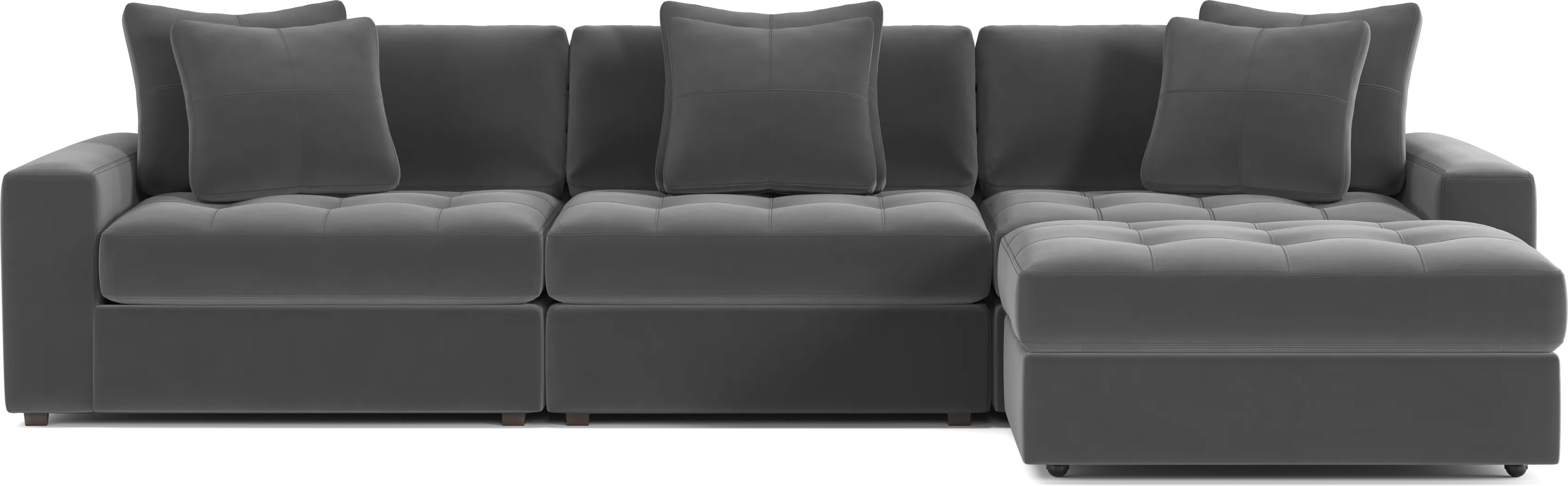 Filmore Gunmetal 4 Pc Sectional - Image 4