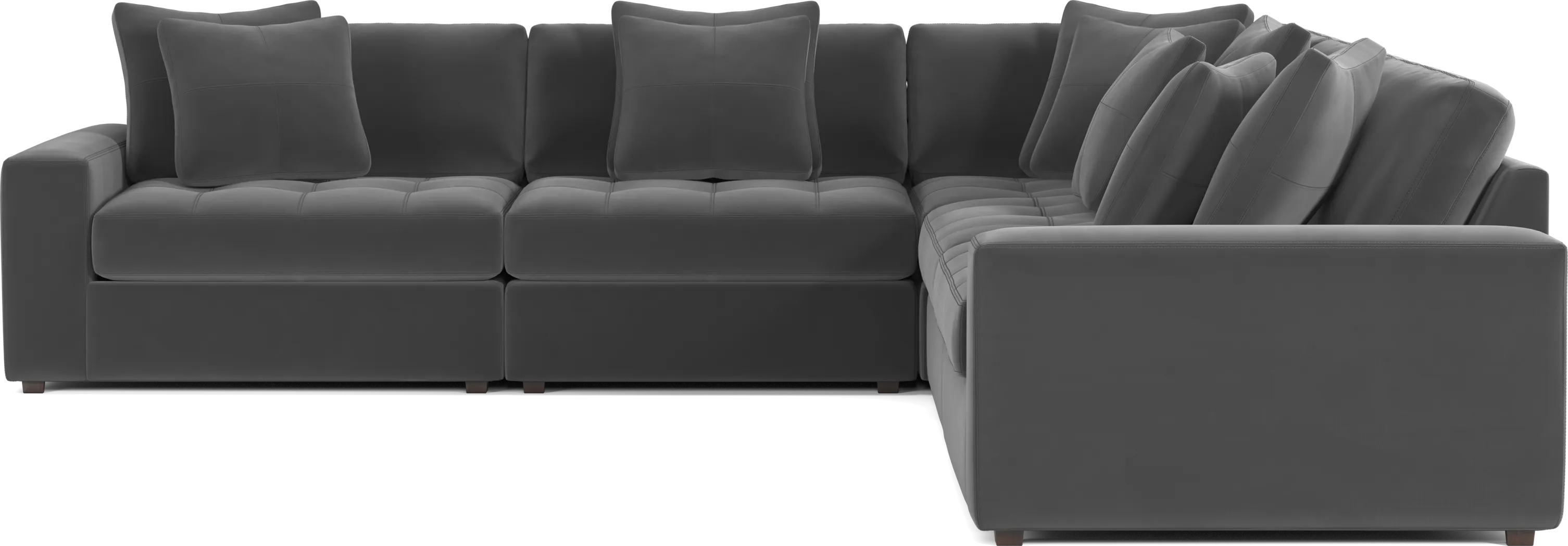 Filmore Gunmetal 5 Pc Sectional - Image 4