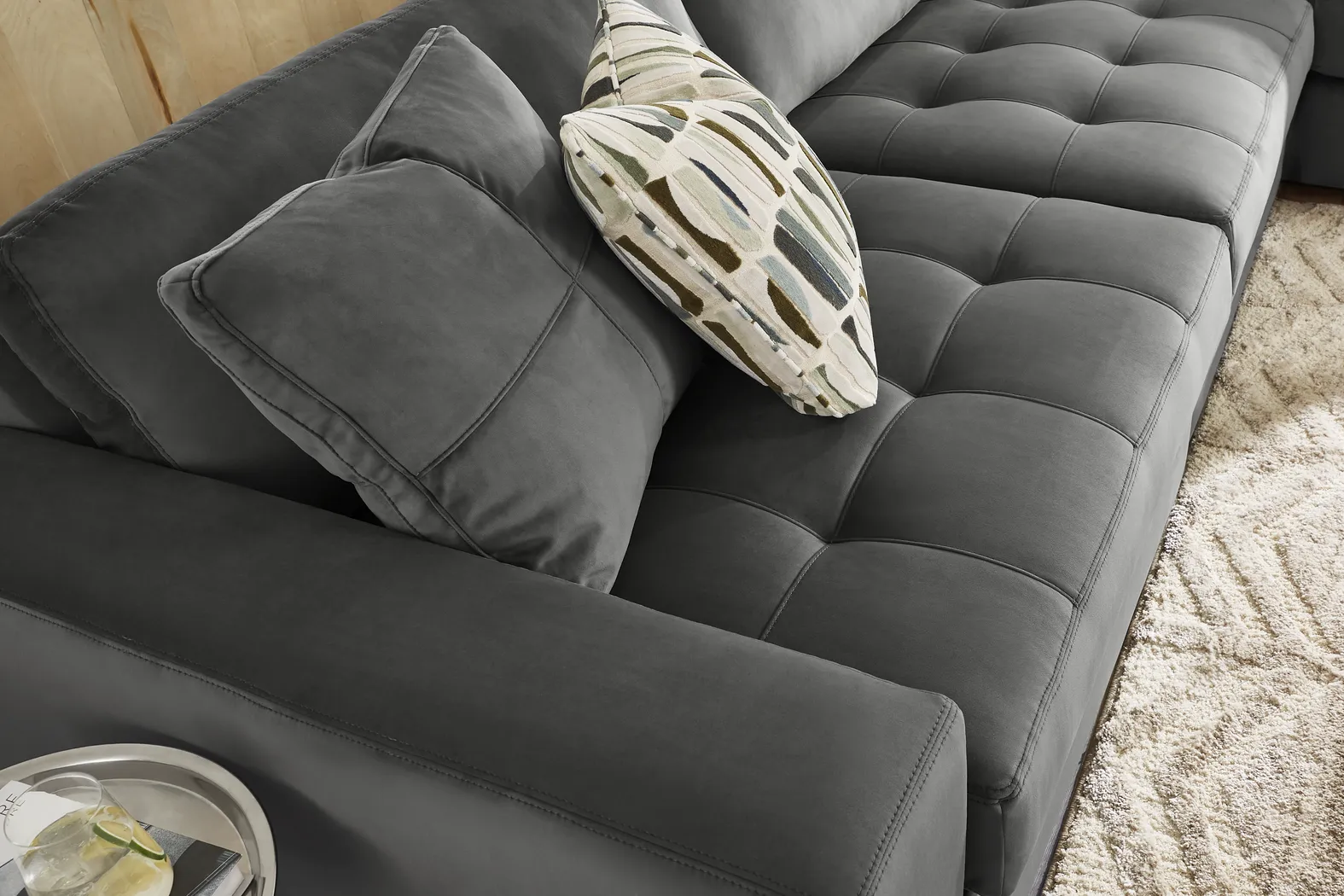 Filmore Gunmetal 5 Pc Sectional - Image 6