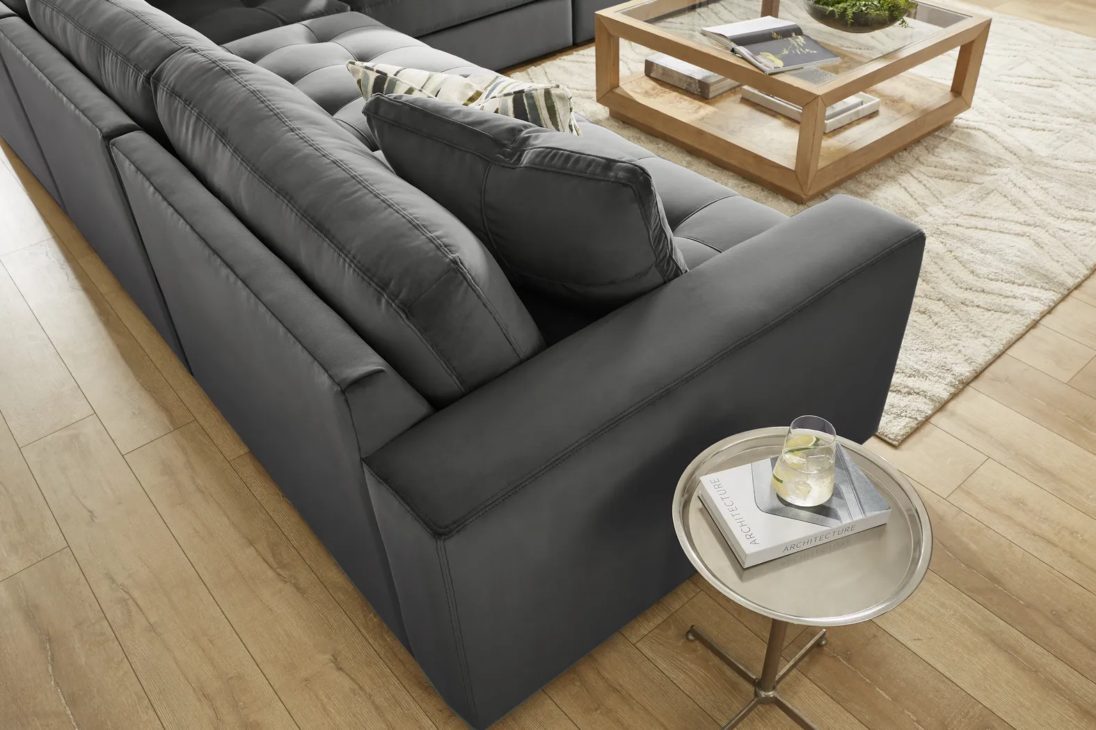 Filmore Gunmetal 5 Pc Sectional - Image 7