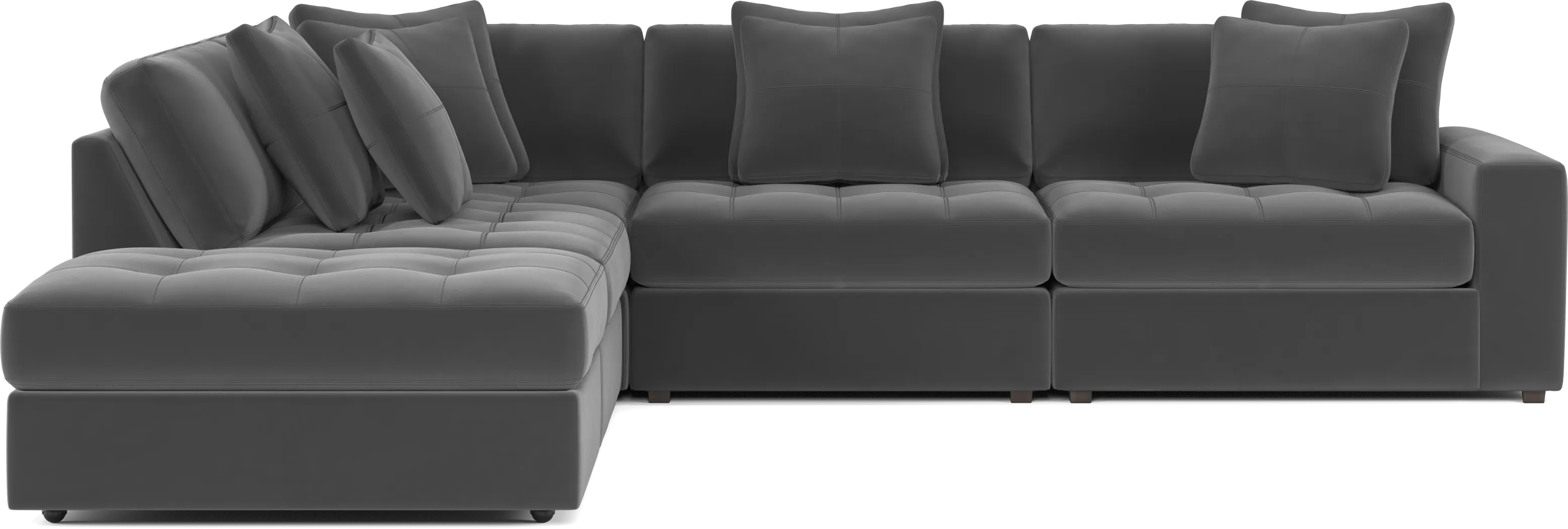 Filmore Gunmetal 5 Pc Sectional - Image 4