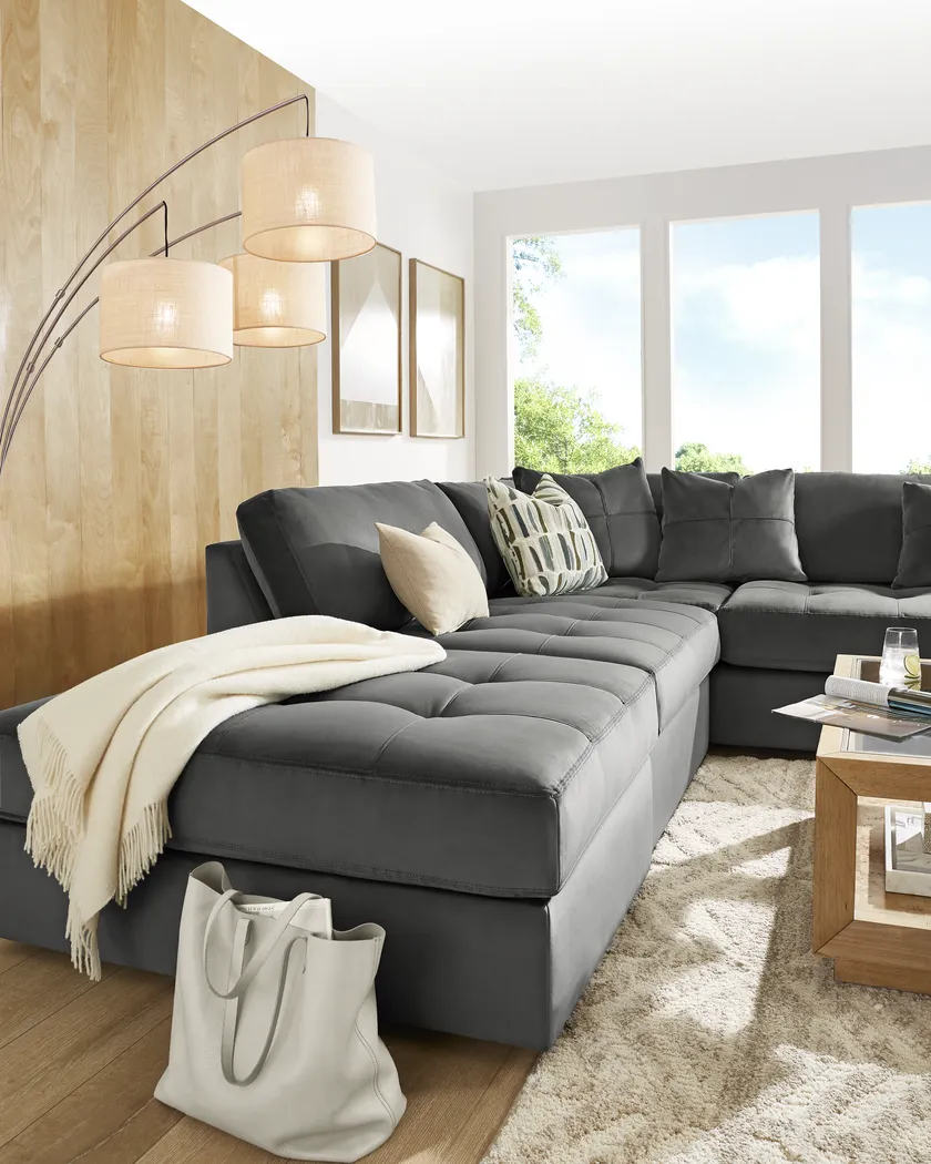 Filmore Gunmetal 5 Pc Sectional - Image 5