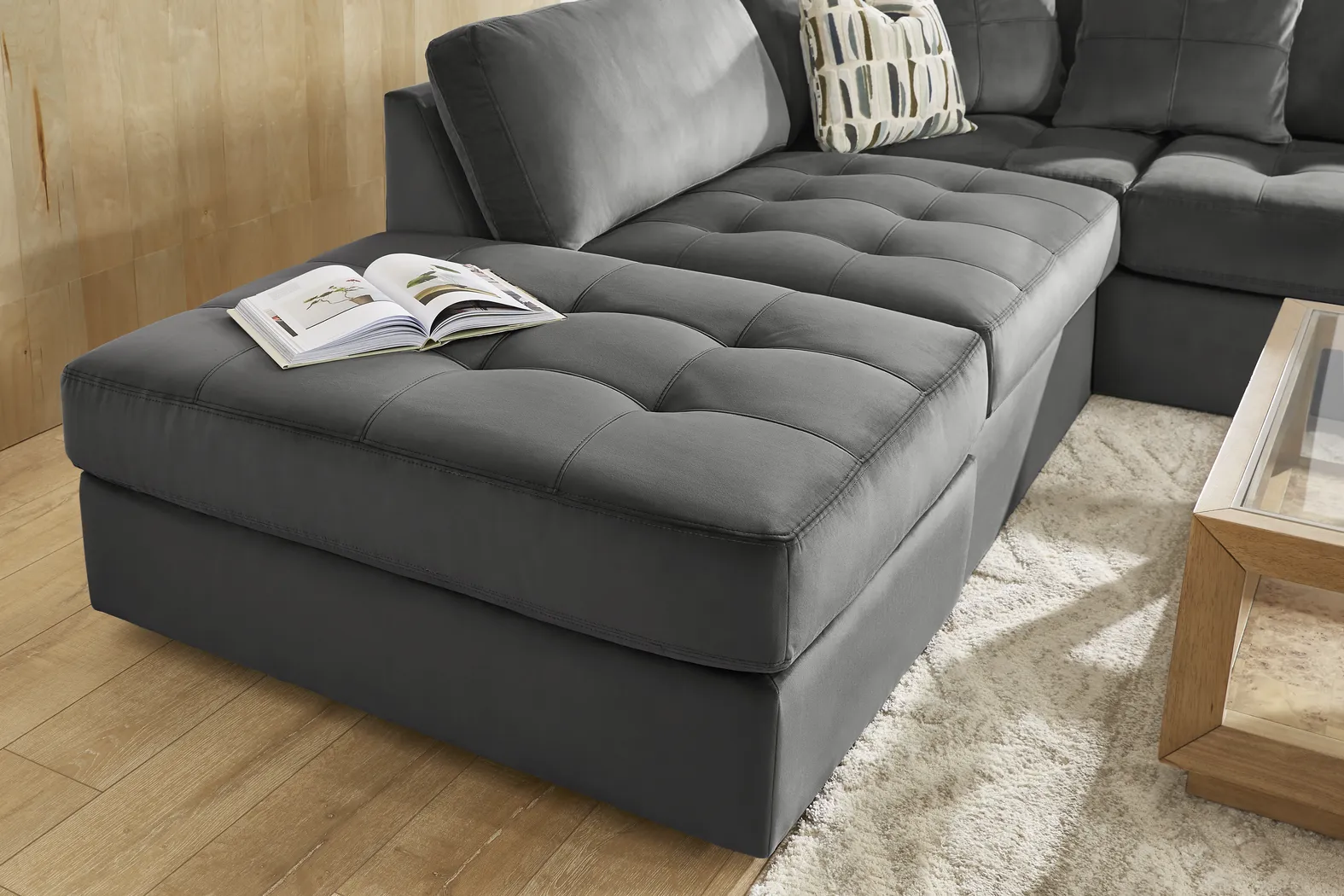 Filmore Gunmetal 5 Pc Sectional - Image 6