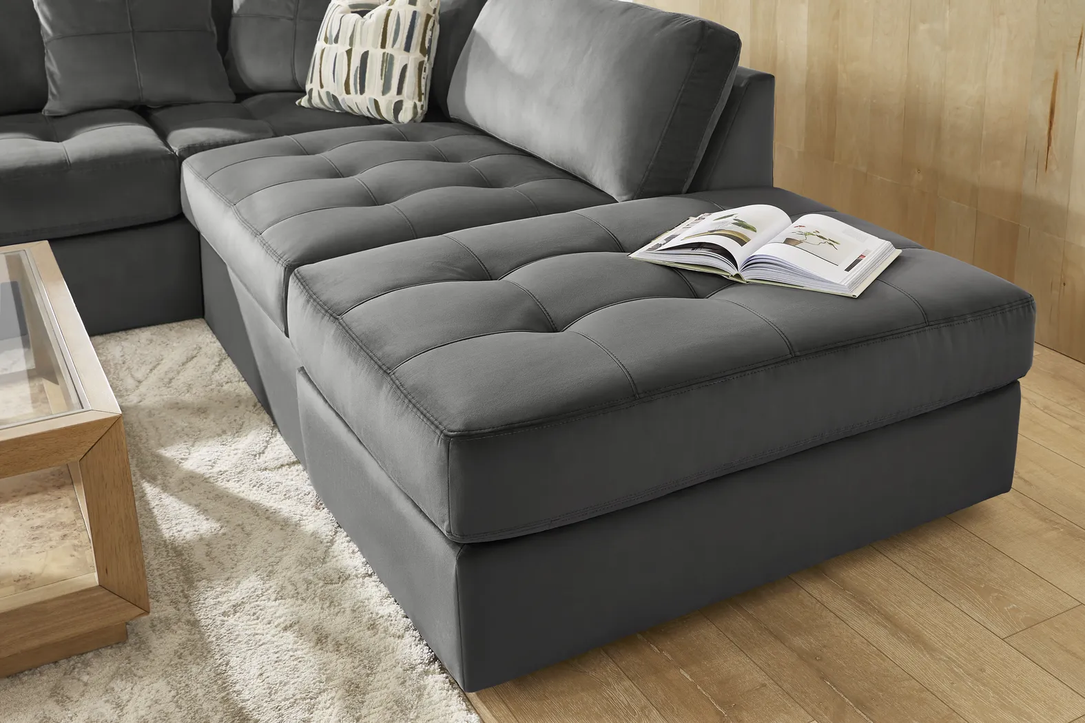 Filmore Gunmetal 5 Pc Sectional - Image 8