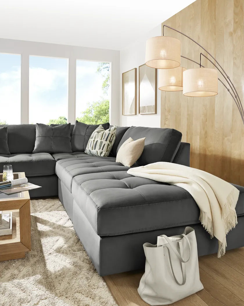 Filmore Gunmetal 5 Pc Sectional - Image 9