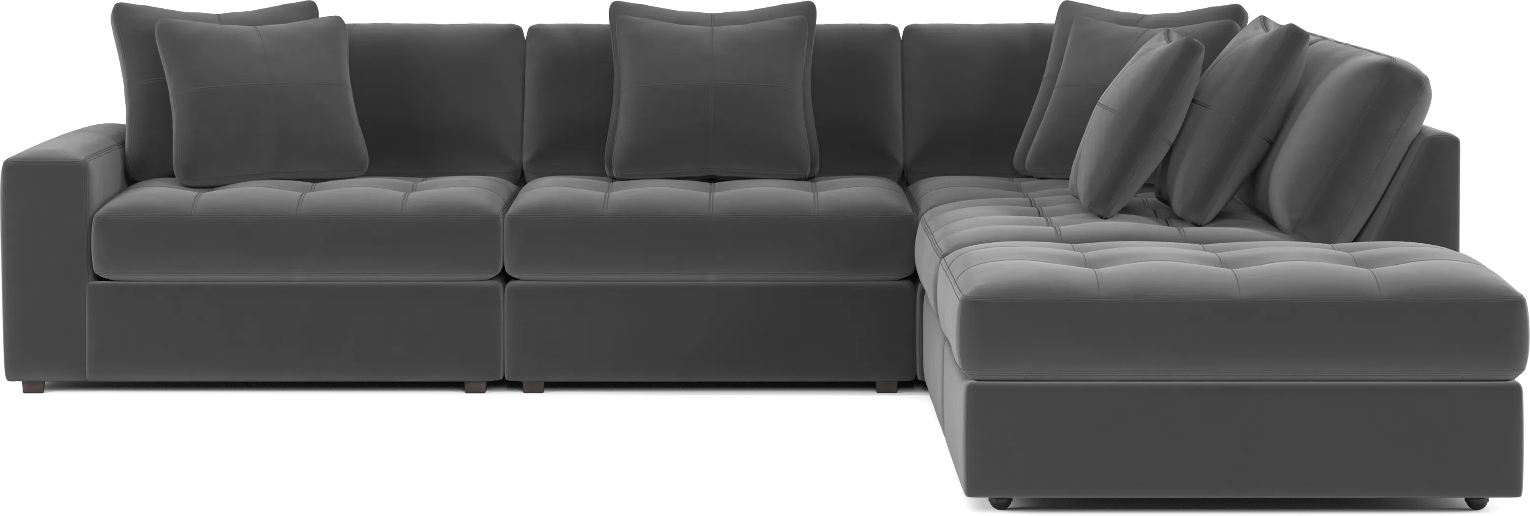 Filmore Gunmetal 5 Pc Sectional - Image 5