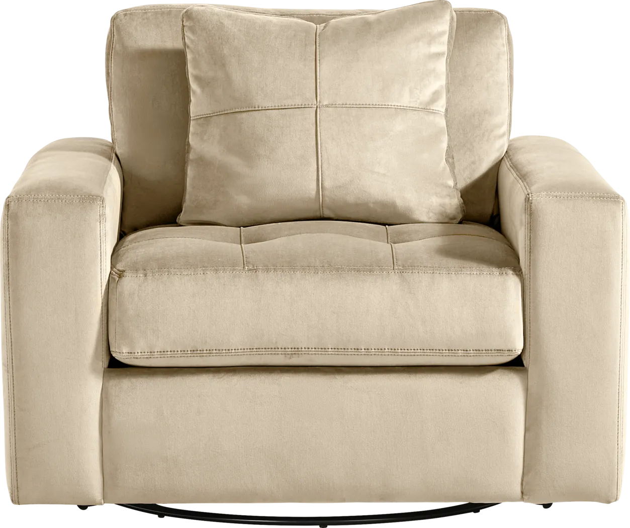 Filmore Sand Swivel Chair - Thumbnail - Image 2