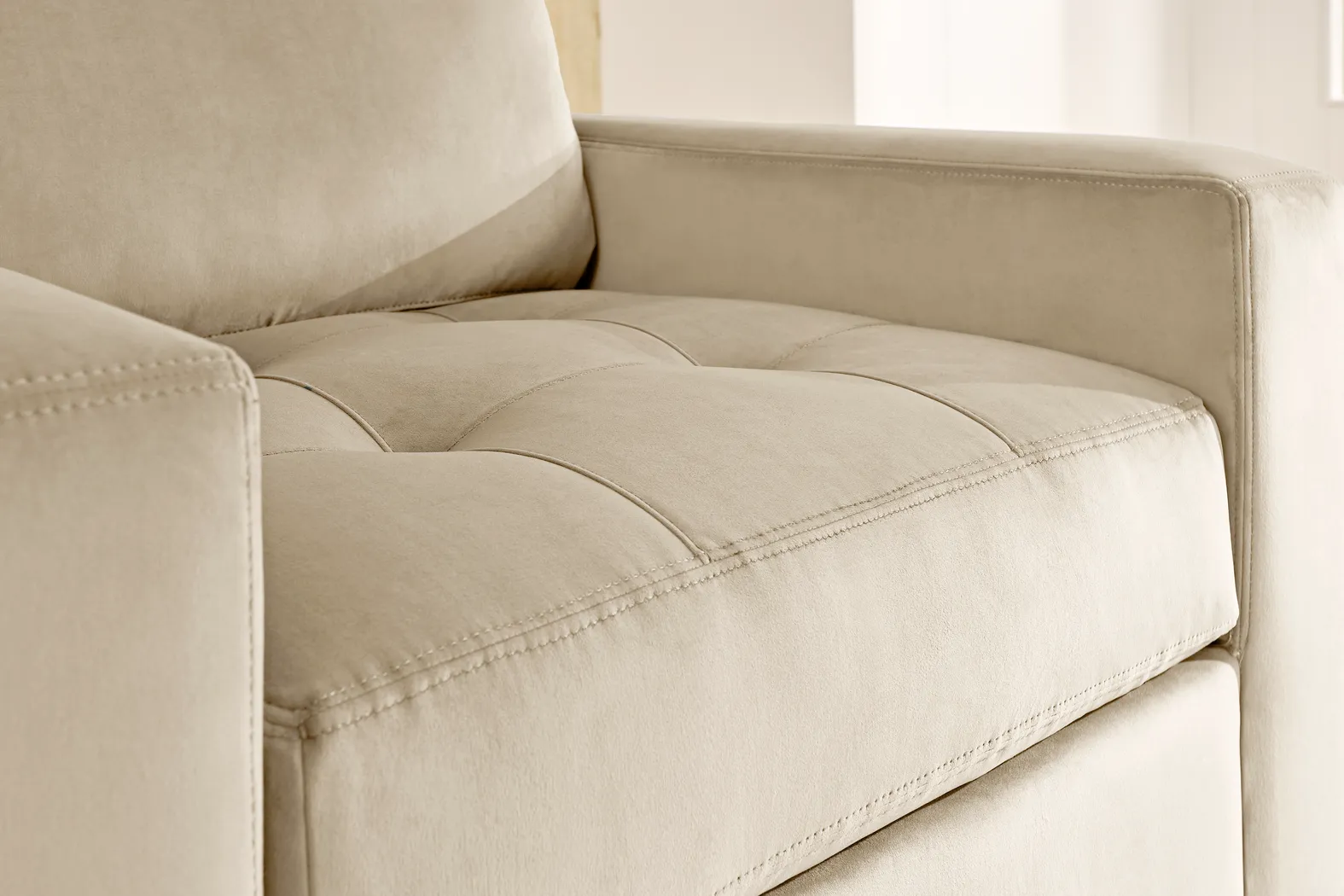 Filmore Sand Swivel Chair - Thumbnail - Image 3