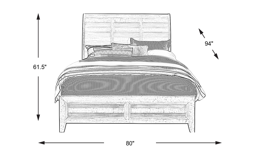 Dimension Image. Please refer to the Dimension Tab on this page for dimension details.