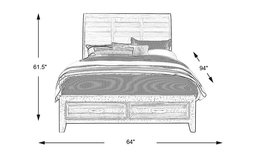 Dimension Image. Please refer to the Dimension Tab on this page for dimension details.
