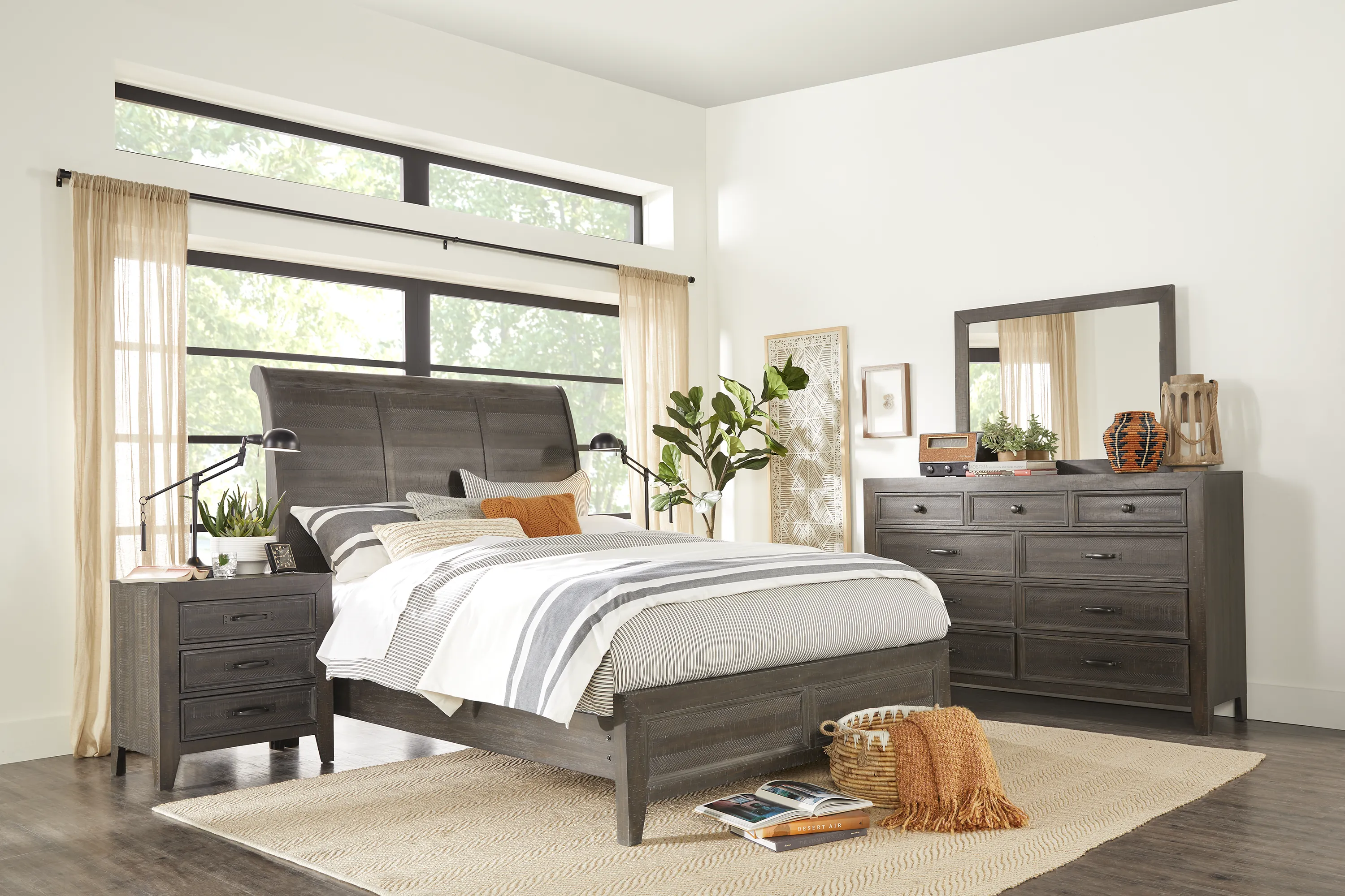 Finlay Espresso 8 Pc King Sleigh Bedroom - Thumbnail - Image 1